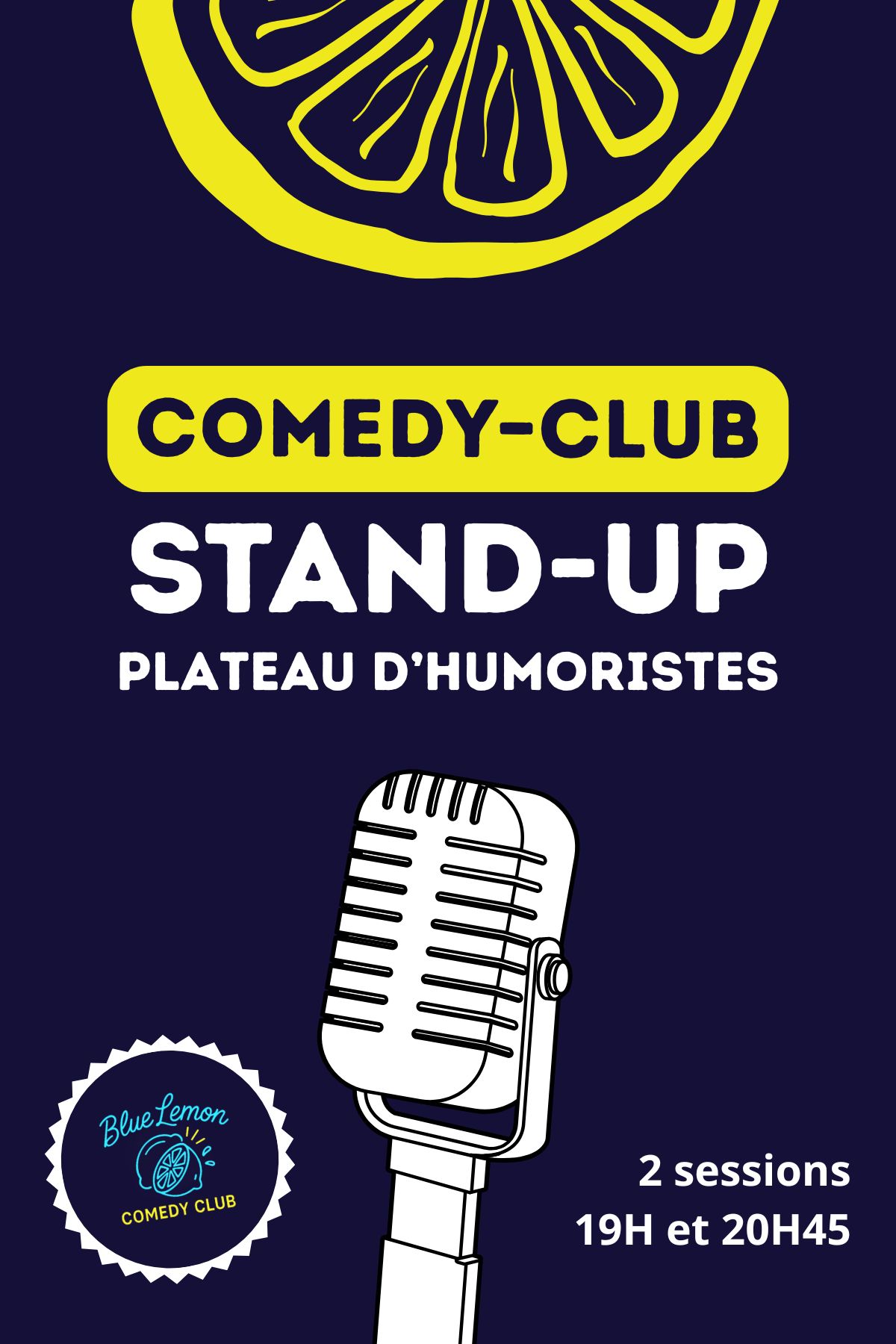 COMEDY CLUB – PLATEAU D'HUMORISTES🎤20H45